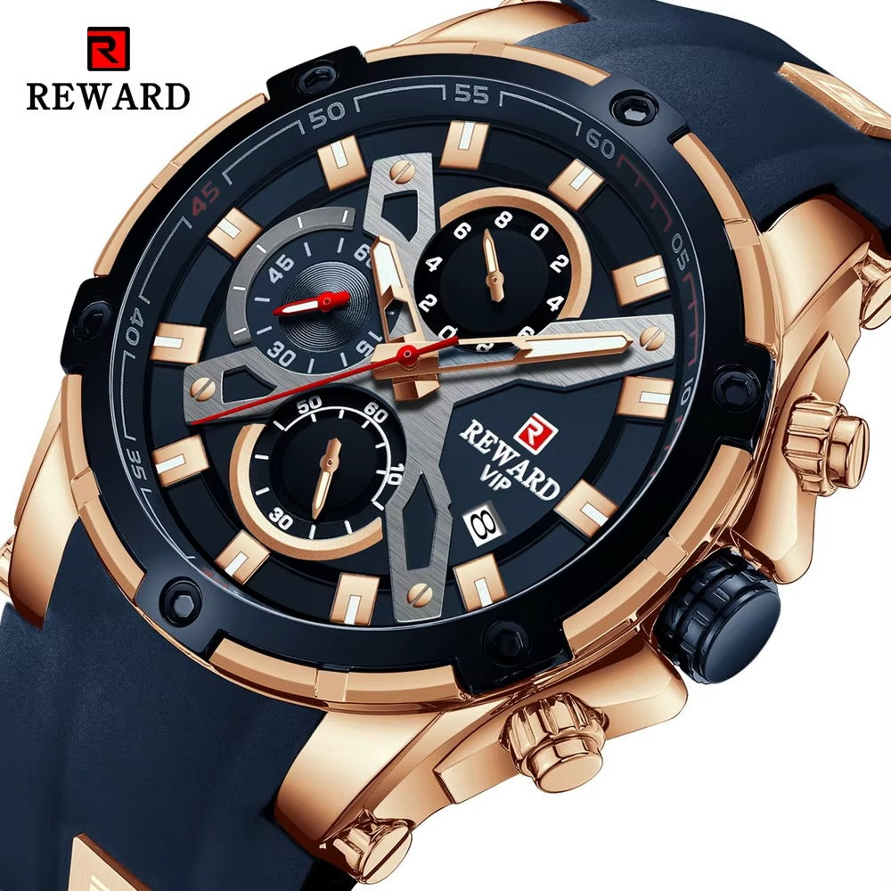 ⌚ REWARD Quartz Sports Watch ✨ Stylish • Luminous • Water Resistant