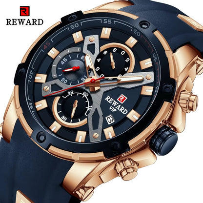 ⌚ REWARD Quartz Sports Watch ✨ Stylish • Luminous • Water Resistant