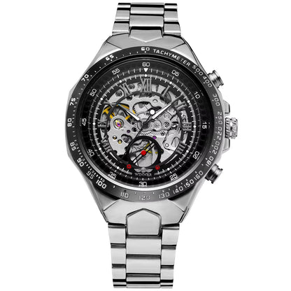 Hot Selling T - Winner Watch Men Watches Jam Tangan Forsining Stainless Steel Band Men's Luxury Brand Skeleton Automatic Watch