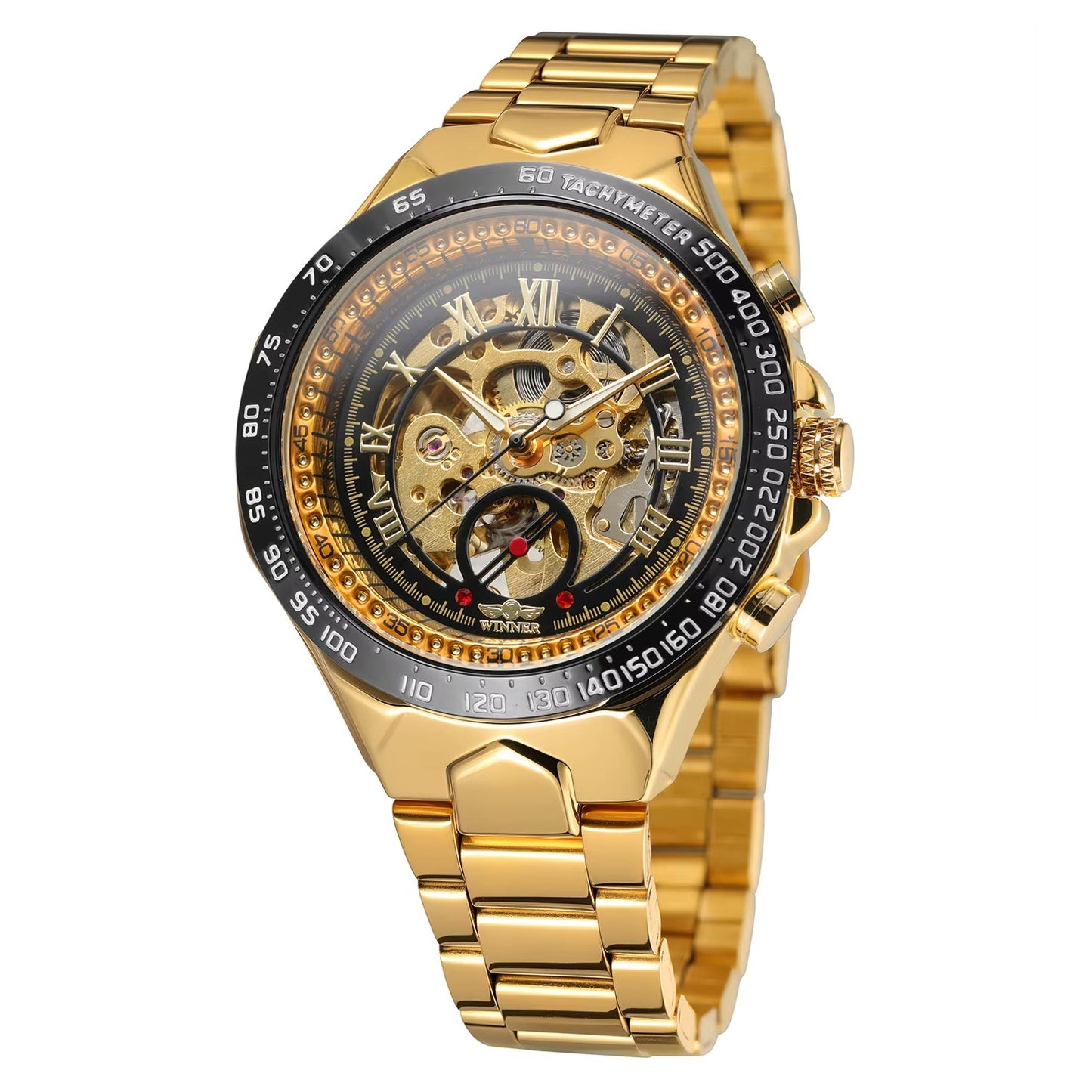 Hot Selling T - Winner Watch Men Watches Jam Tangan Forsining Stainless Steel Band Men's Luxury Brand Skeleton Automatic Watch